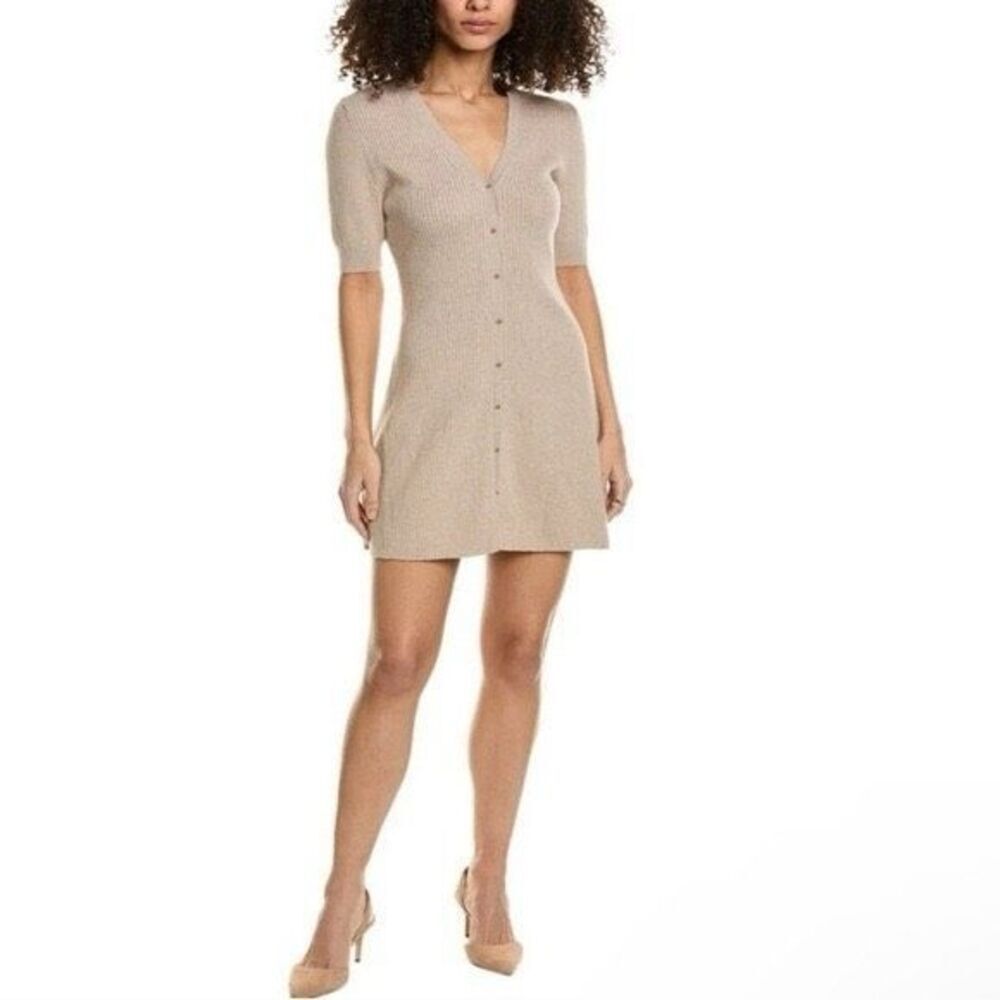 Ba&sh Kao Rib A-Line Sweater Mini Dress women's size medium